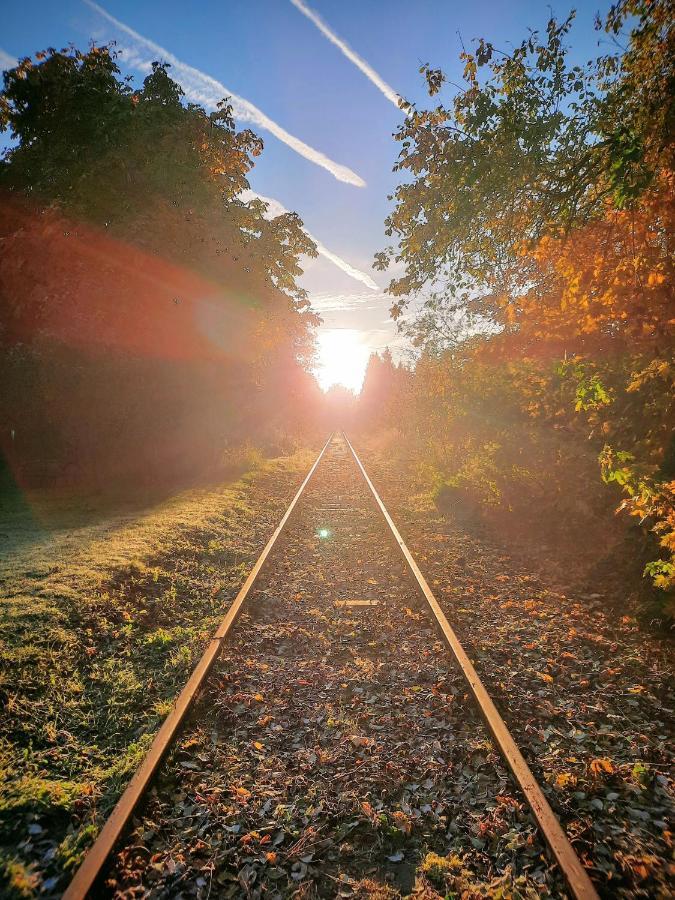 Fewo Im Alten Bahnhof Niederrossbach Bagian luar foto
